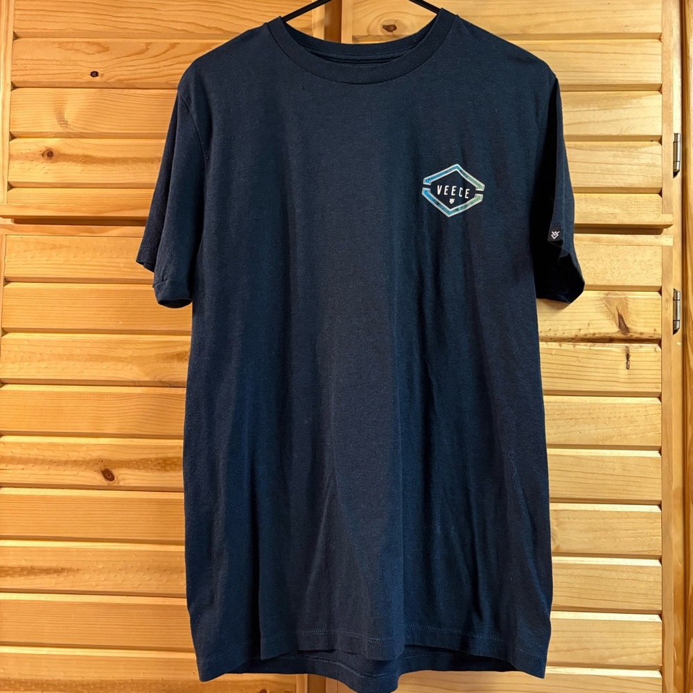 Men's Black Veece T-Shirt, Size M